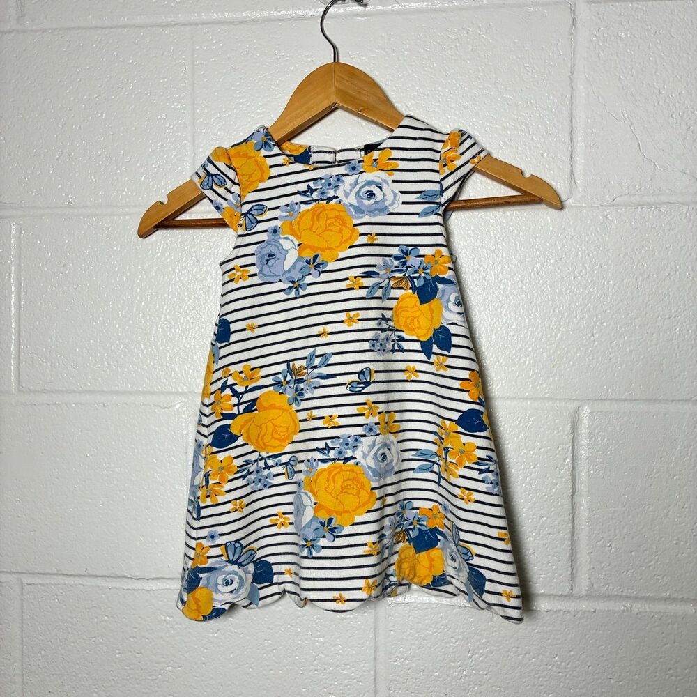 Cynthia Rowley girls floral butterfly striped dress